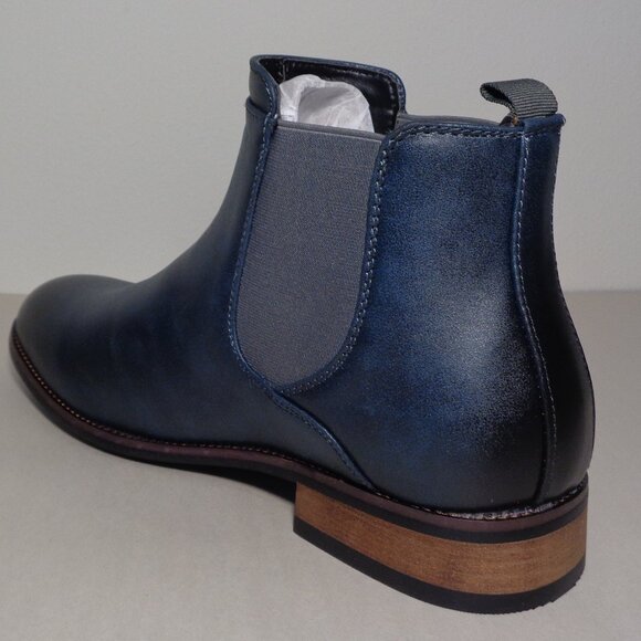 Vance Co. Size 8 Wide / LANDON / Navy / Chelsea Dress Boots / New Men\'s Shoes main image 12